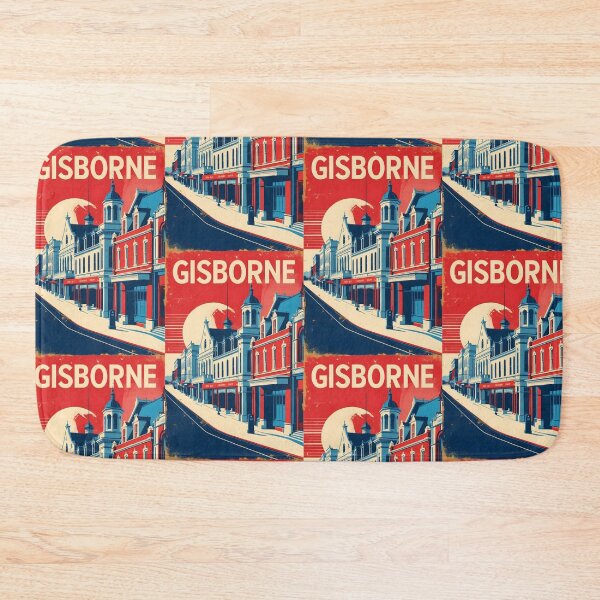 Item preview, Gisborne New Zealand Retro Vintage Travel Design designed and sold by TravelersGems.