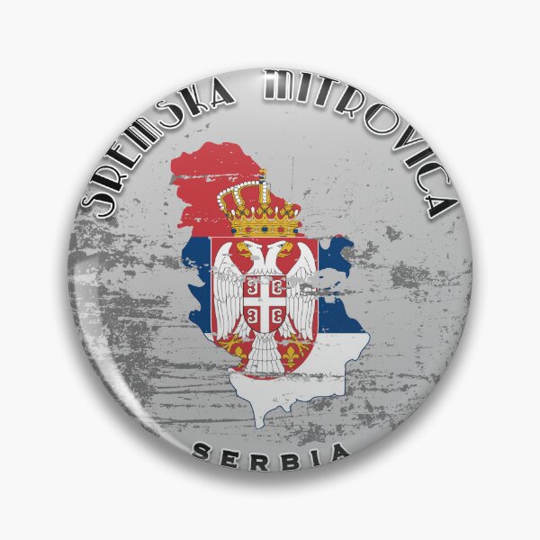 Item preview, Sremska Mitrovica Serbia Flag Worn  designed and sold by World Designs.