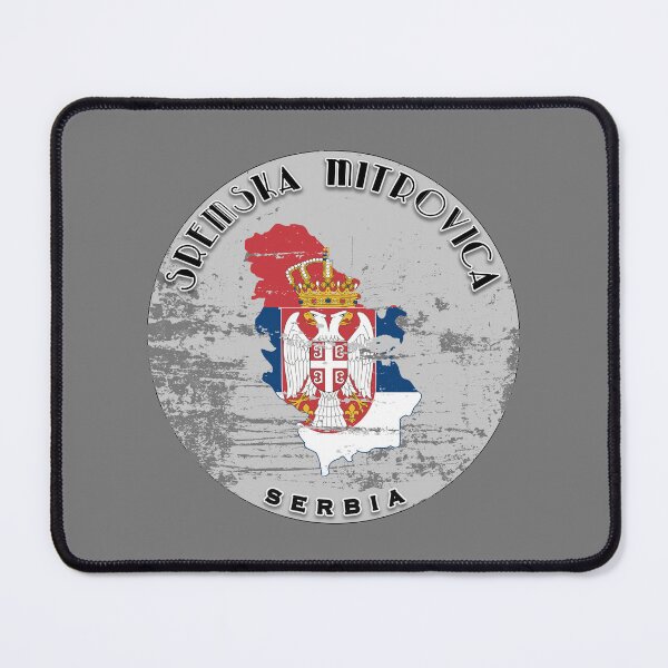 Item preview, Sremska Mitrovica Serbia Flag Worn designed and sold by World Designs.