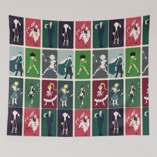 Item preview, Minimalist Hunter Characters – Clean Anime Poster Design designed and sold by PosterFuel.