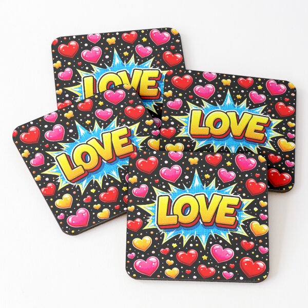 Item preview, Love in Every Stroke Explosion of hearts designed and sold by Helios Be. Lavsh.
