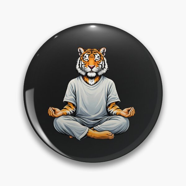 Item preview, Meditation Zen Tiger – Calm Yoga Mindfulness Wellness Animal Art designed and sold by ColorSplash123.