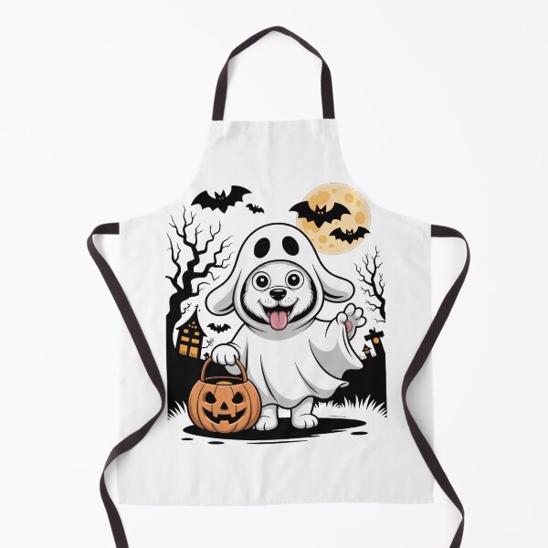 Item preview, Cute Ghost Dog Trick Or Treat designed and sold by flagylART.