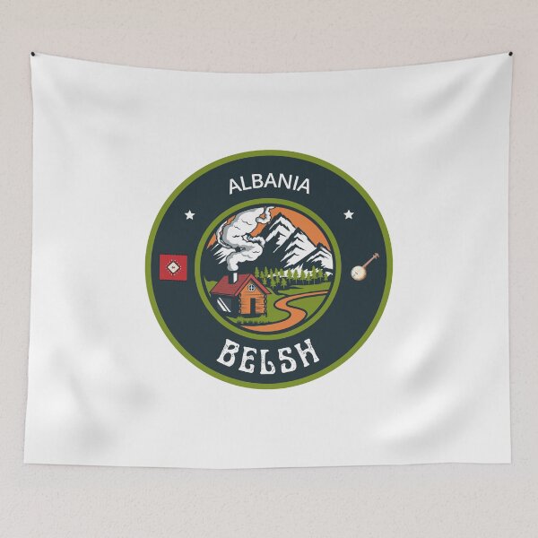 Item preview, Belsh Albania | Green Travel Emblem designed and sold by World Designs.