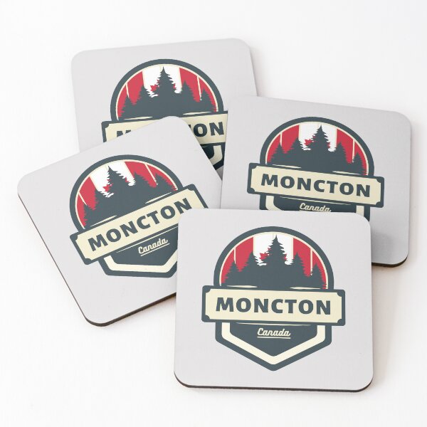 Item preview, Moncton Canada | Retro Vintage Travel Badge designed and sold by World Designs.