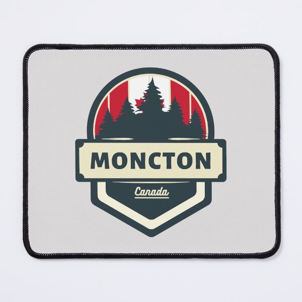 Item preview, Moncton Canada | Retro Vintage Travel Badge designed and sold by World Designs.