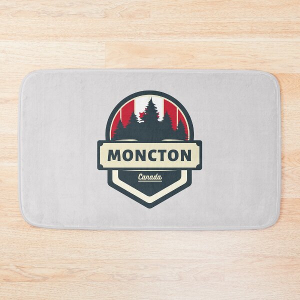 Item preview, Moncton Canada | Retro Vintage Travel Badge designed and sold by World Designs.