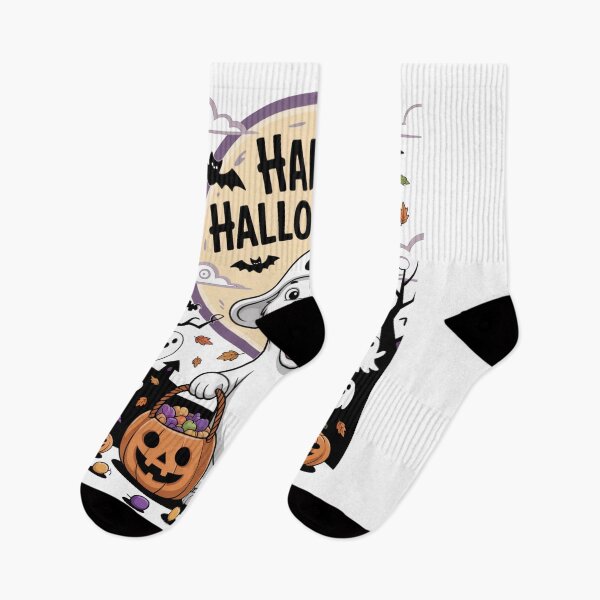 Item preview, Happy Halloween Ghost Dog Trick Treat designed and sold by flagylART.