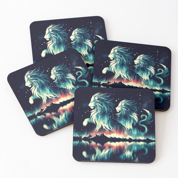 Item preview, Northern Lights Lions, Ai Generated Art   designed and sold by ACC .