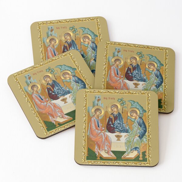 Item preview, icon Holy Trinity, Saint Trinity based on the icon by Andrei Rublev Hospitality of Abraham designed and sold by orthodox-icon.