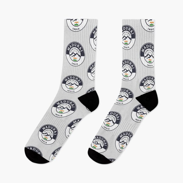 Item preview, Madurai India | Black and White Travel Crest designed and sold by World Designs.
