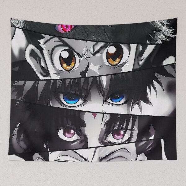 Item preview, Intense Eyes Montage – Dark Anime Panel Artwork designed and sold by PosterFuel.