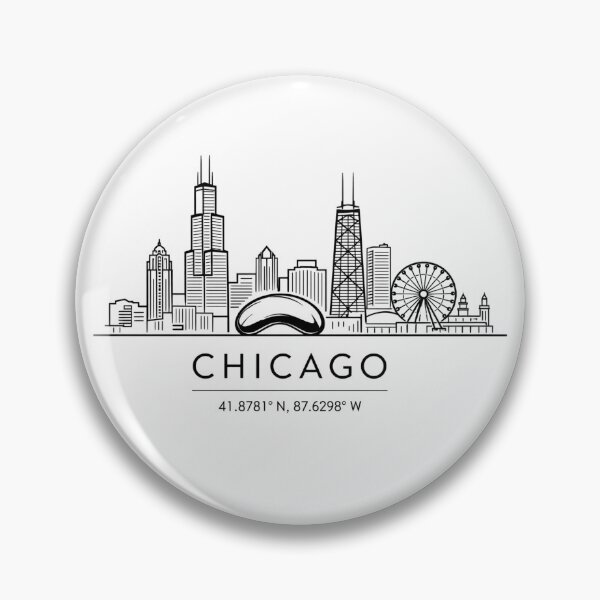 Item preview, Chicago Skyline Minimalist Line Art designed and sold by UniqueGrafics0.