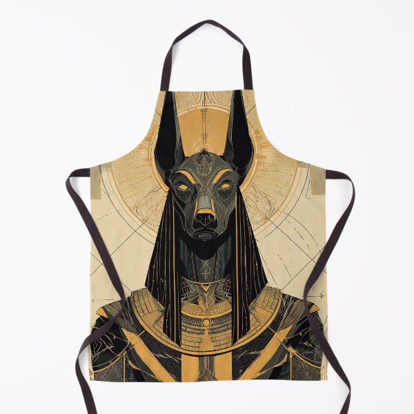 Item preview, Anubis Guardian God Profile Bust | Egyptian Revival Art Deco Nouveau | Luxury Gallery Art Print designed and sold by Vintage Poster Gallery.