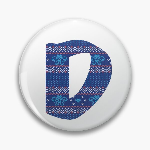 Item preview, Yarn pattern letters in upper “D” of English alphabet on white background designed and sold by WP-7824.