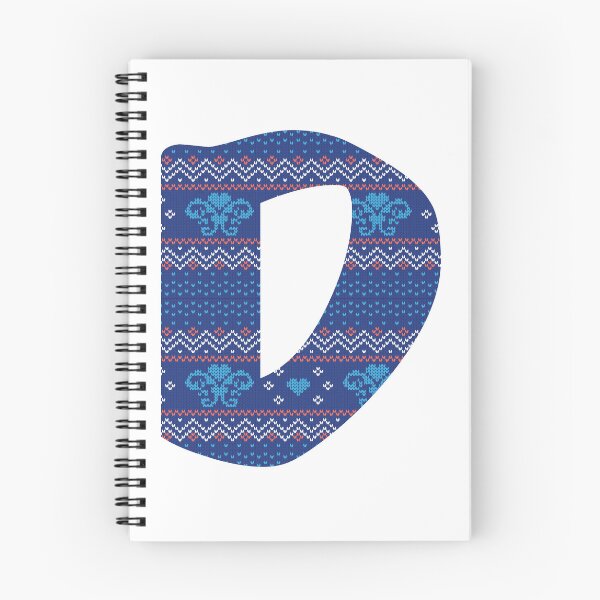 Item preview, Yarn pattern letters in upper “D” of English alphabet on white background designed and sold by WP-7824.
