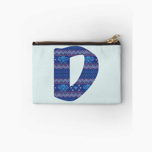 Item preview, Yarn pattern letters in upper “D” of English alphabet on white background designed and sold by WP-7824.