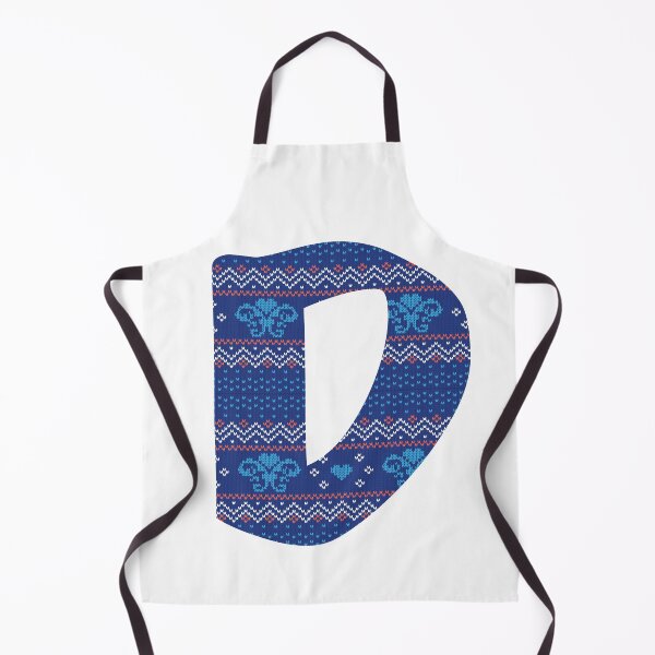 Item preview, Yarn pattern letters in upper “D” of English alphabet on white background designed and sold by WP-7824.