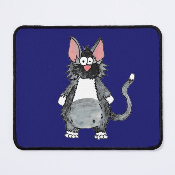 Item preview, Edwin the Library Familiar: Hand-Drawn Scruffy Cat Watercolour designed and sold by Englandbear.