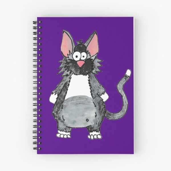Item preview, Edwin the Library Familiar: Hand-Drawn Scruffy Cat Watercolour designed and sold by Englandbear.