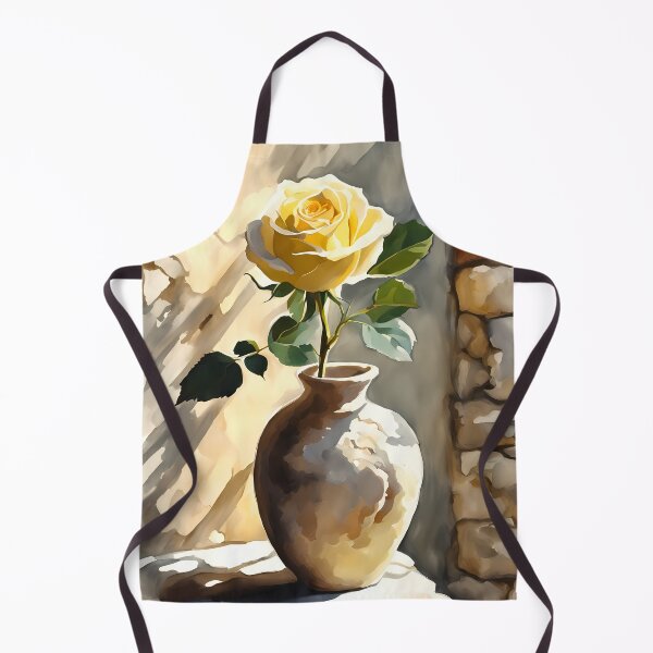 Item preview, Yellow Rose in Vase designed and sold by CalmnessbyChoice.