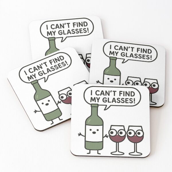 Item preview, Cartoon Wine Bottle with Wine Glasses designed and sold by ZBIFBOUETLA.