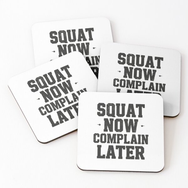 Item preview, Squat Now Complain Later Gym Motivation T-Shirt designed and sold by rsuniquestyle.