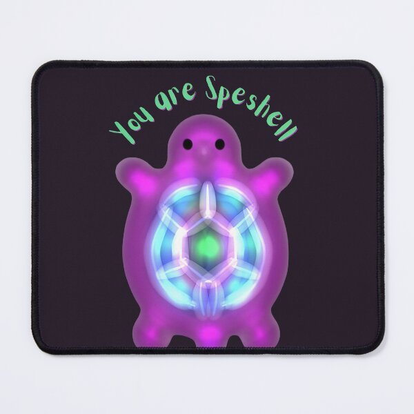 Item preview, You Are Speshell: Luminous Radiant Neon Sea Turtle Pun Art designed and sold by HopeAndHustle.