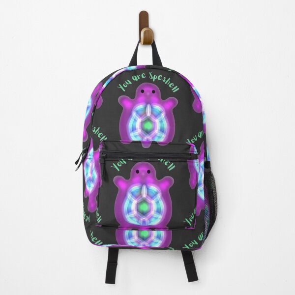 Item preview, You Are Speshell: Luminous Radiant Neon Sea Turtle Pun Art designed and sold by HopeAndHustle.