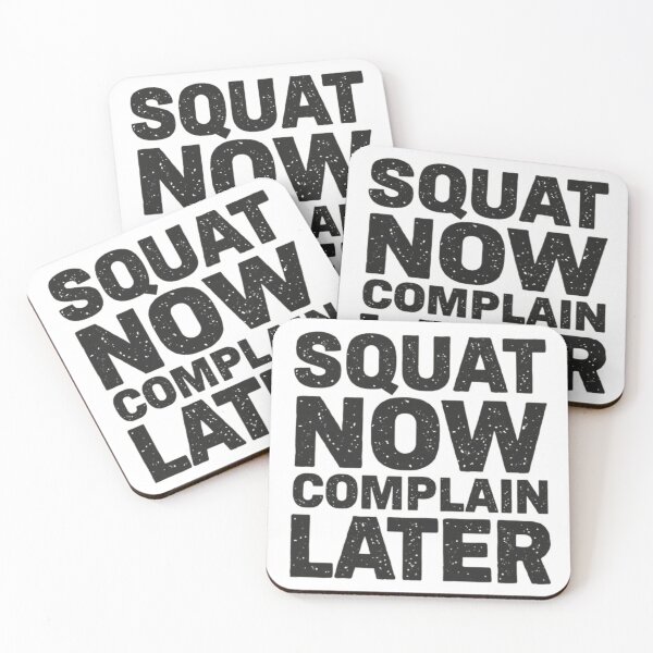 Item preview, Squat Now Complain Later Gym Motivation T-Shirt designed and sold by rsuniquestyle.
