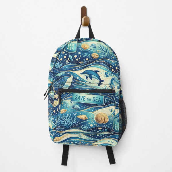 Item preview, Save the Sea Seamless Ocean Pattern designed and sold by CosmoMagiclk.