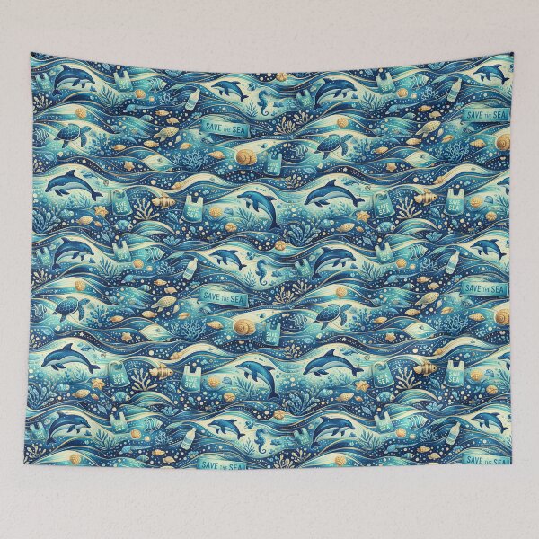 Item preview, Save the Sea Seamless Ocean Pattern designed and sold by CosmoMagiclk.