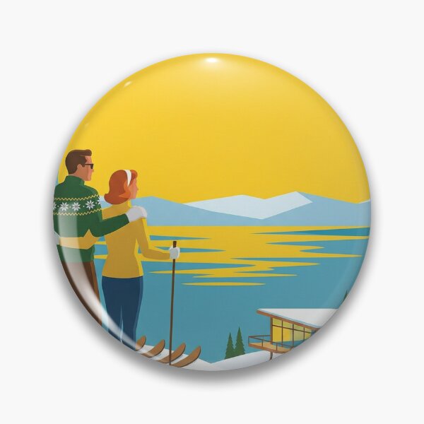 Item preview, Ski California - Vintage 1950s High Sierra Travel Poster designed and sold by Cozy-Old-Pub.