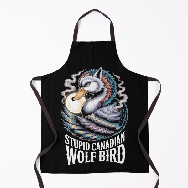 Item preview, Stupid Canadian Wolf Bird - Majestic Teal Orange Moon Phoenix Design designed and sold by DarylWelsh2024.