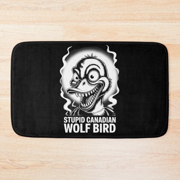 Item preview, Stupid Canadian Wolf Bird - Maniacal Glow Frame Portrait Design designed and sold by DarylWelsh2024.