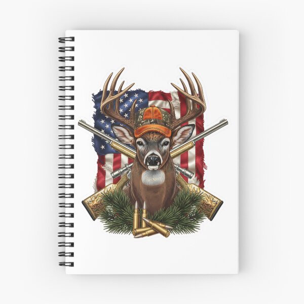 Item preview, American Hunter Whitetail Buck - 3D Velvet Embroidery Style designed and sold by SHK-Designs.