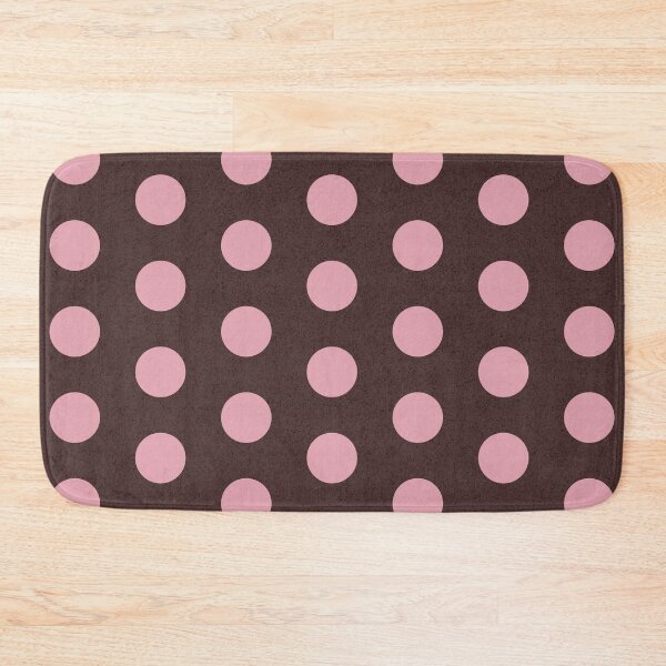 Item preview, Pink Polka Dots on Brown – Soft Retro Pattern designed and sold by zamzan.