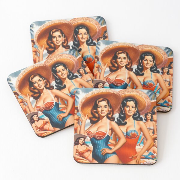 Item preview, Retro Summer Girls designed and sold by PulpVintage.