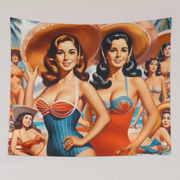 Item preview, Retro Summer Girls designed and sold by PulpVintage.