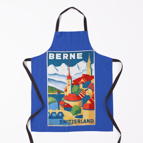 Item preview, Vintage Bern Switzerland Travel Poster | Art Deco Style | Colorful Cityscape Print | Historic Architecture | Mid-20th Century Art designed and sold by artofuniverse.