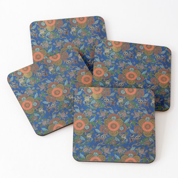 Item preview, Japanese kimono flowers pattern vintage design designed and sold by Good_Things.