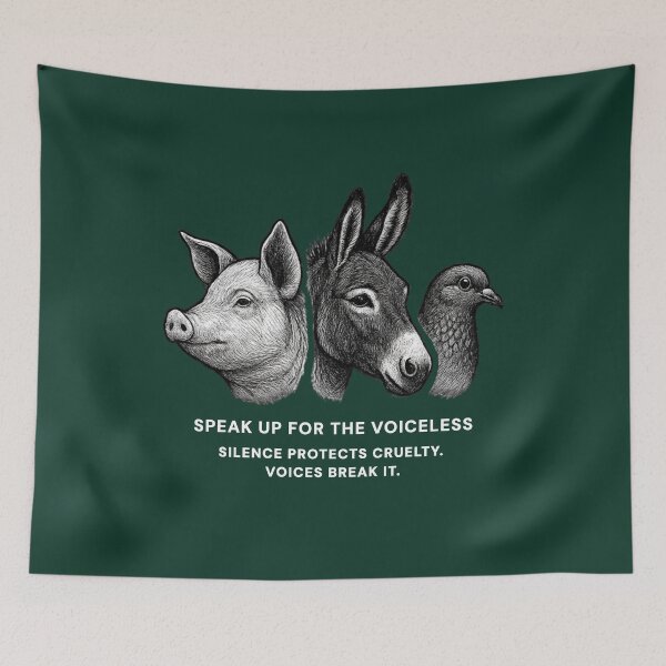Item preview, Speak Up For The Voiceless - Because They Cannot Speak for Themselves designed and sold by Pawethic Prints Studio.