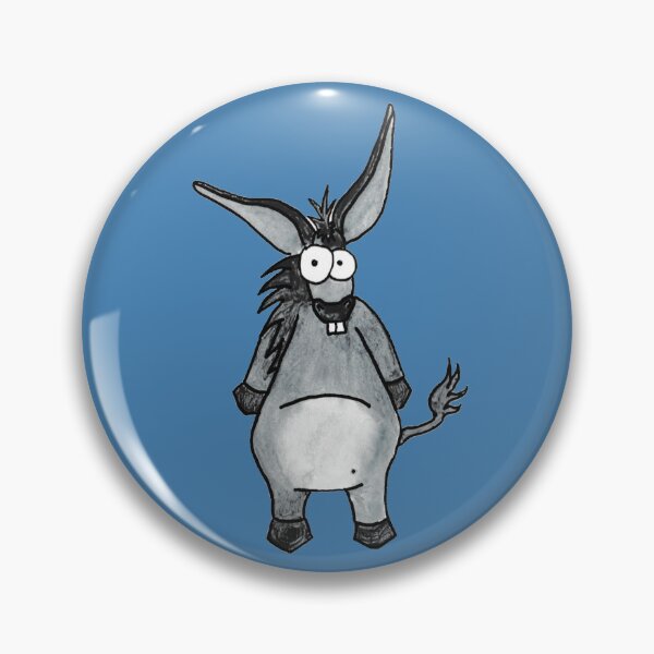Item preview, The Scriptorium Donkey: Quirky Hand-Drawn Mule Watercolour Portrait designed and sold by Englandbear.