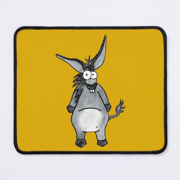 Item preview, The Scriptorium Donkey: Quirky Hand-Drawn Mule Watercolour Portrait designed and sold by Englandbear.