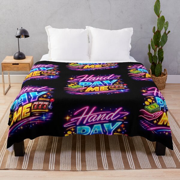 Item preview, Hand Pay Me Neon Sign – Las Vegas Casino 90s Retro Style designed and sold by GlobalBoom.