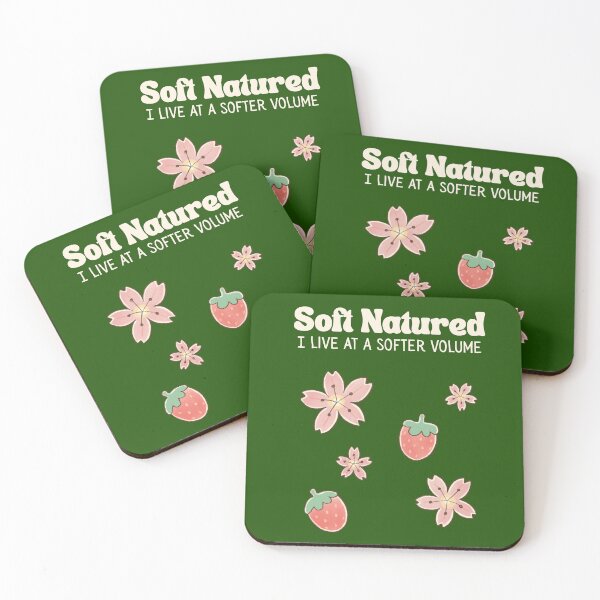 Item preview, Soft Natured – I Live at a Softer Volume Gentle Floral Design designed and sold by YasirHamidDesigns .