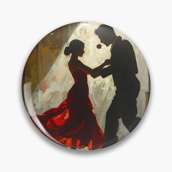 Item preview, Passionate Argentine Tango – Romantic illustration of dance and love designed and sold by Schoenenwald - Illustrations Uniques et Originales.