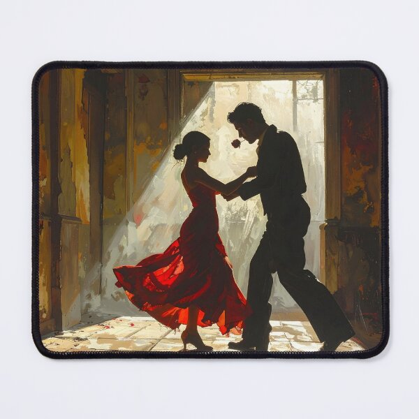 Item preview, Passionate Argentine Tango – Romantic illustration of dance and love designed and sold by Schoenenwald - Illustrations Uniques et Originales.