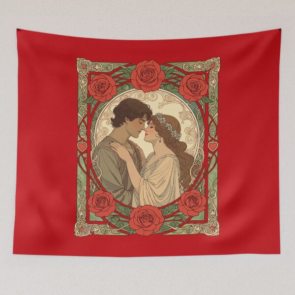 Item preview, Close Enough To Feel Forever Art Nouveau Illustration designed and sold by taiche.