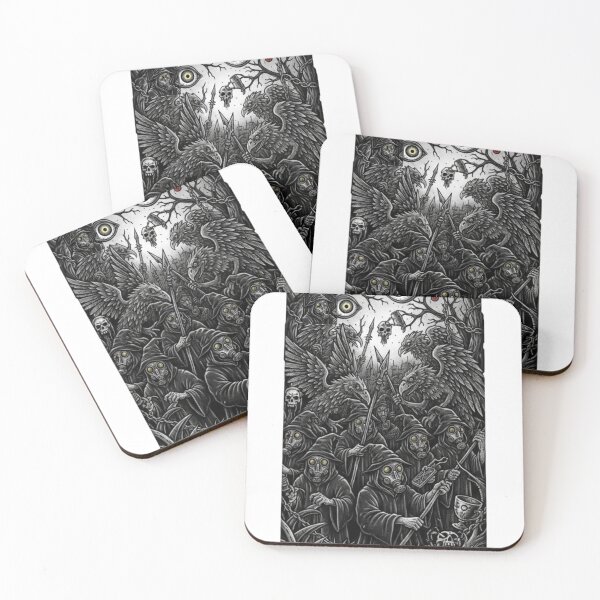 Item preview, Infernal River Crossing – Dark Surrealism Crow & Demon Skull Art designed and sold by MiracleDroplet.